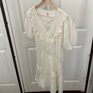 DRA Los Angeles dress beige 100% cotton